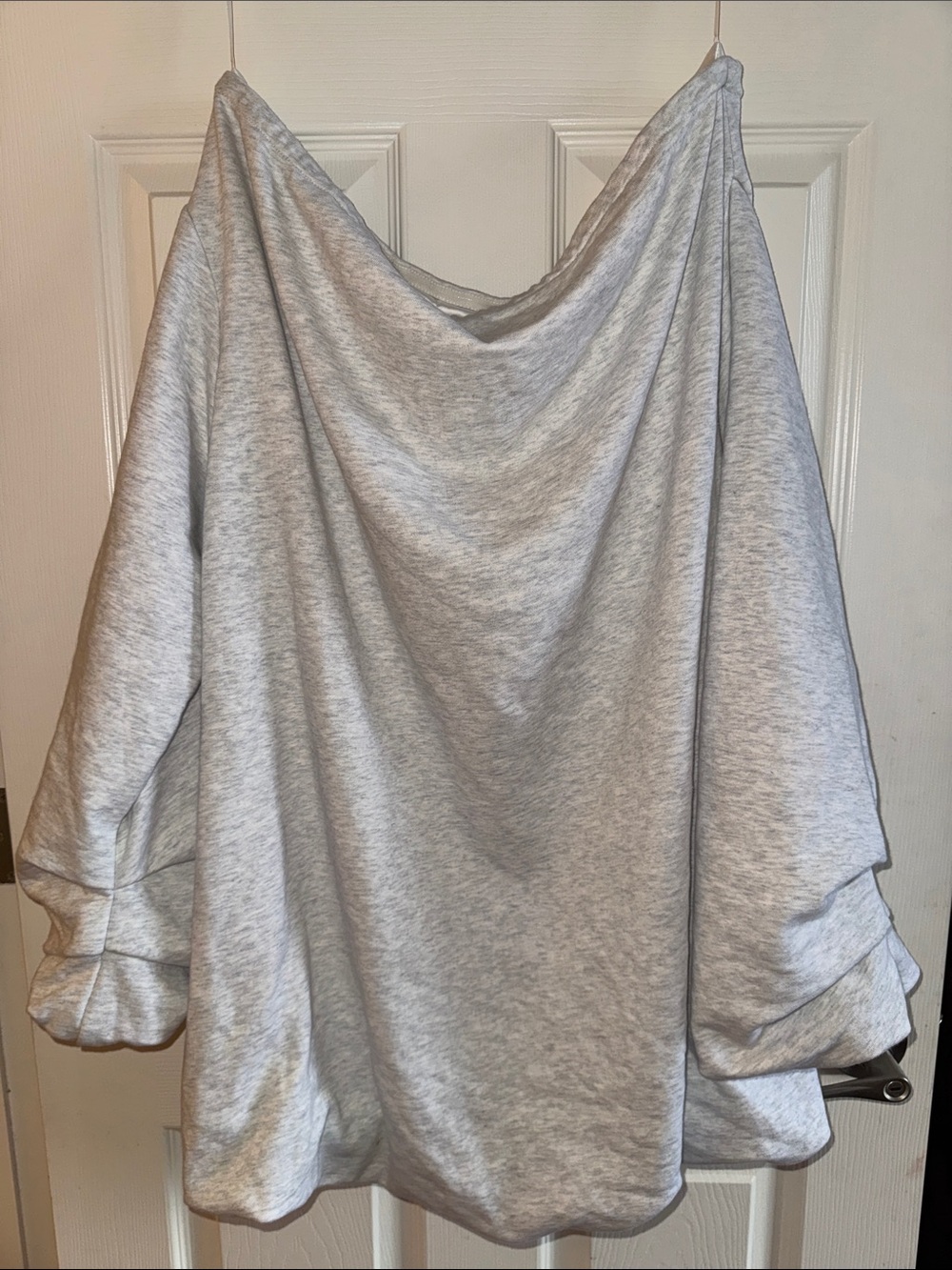 AKIRA Light Gray Off-the-Shoulder Mini Dress